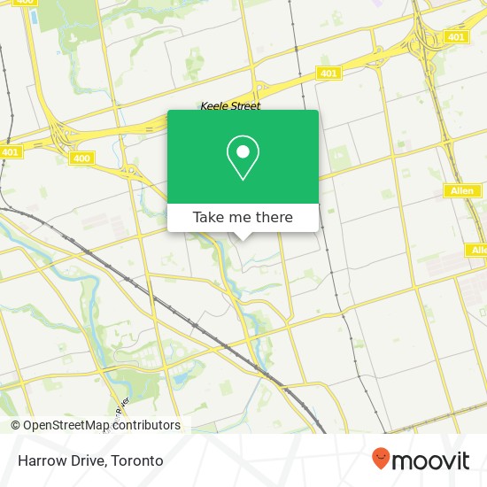 Harrow Drive map