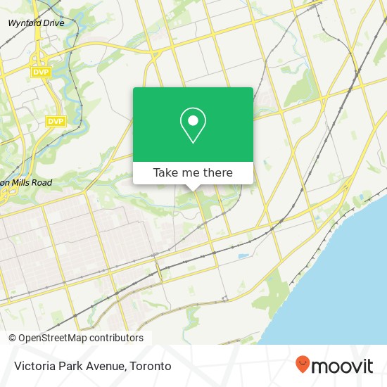 Victoria Park Avenue map