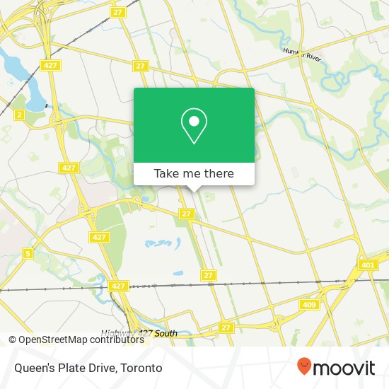 Queen's Plate Drive map