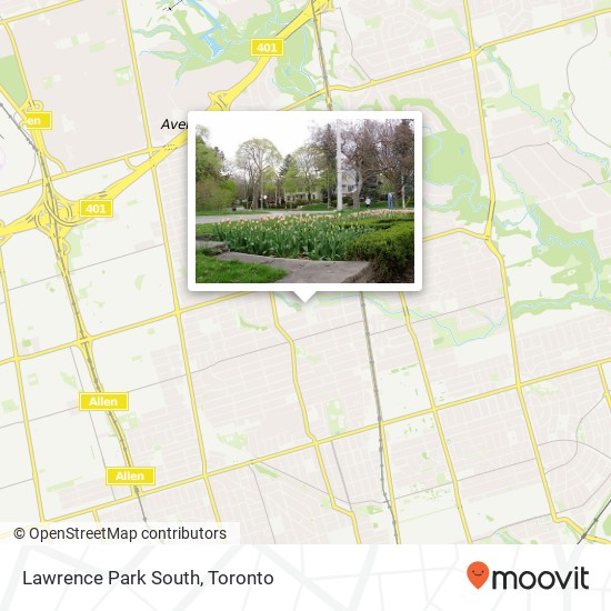 Lawrence Park South map