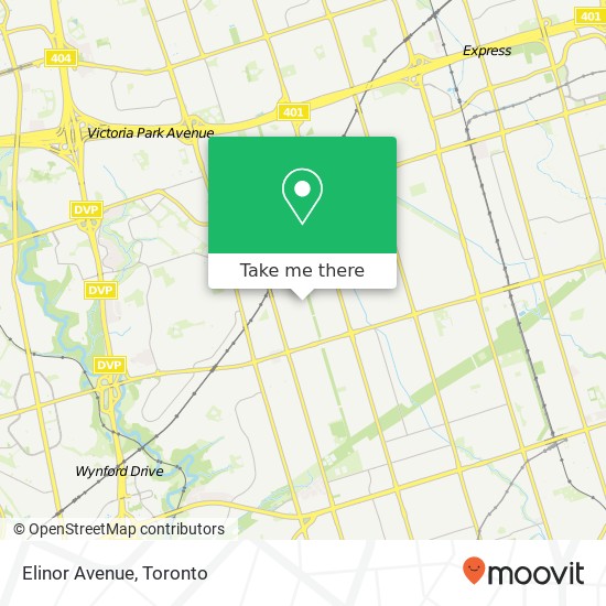 Elinor Avenue map