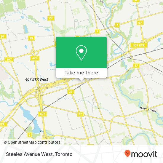 Steeles Avenue West map