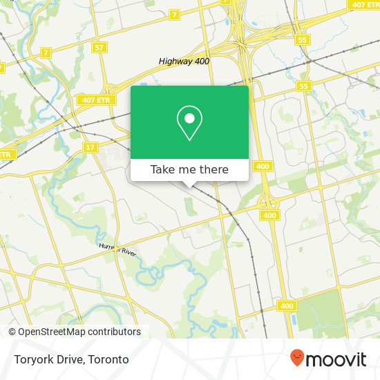 Toryork Drive map