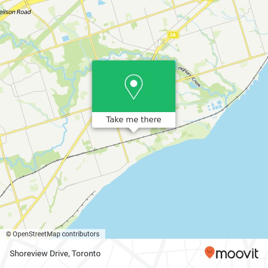 Shoreview Drive map