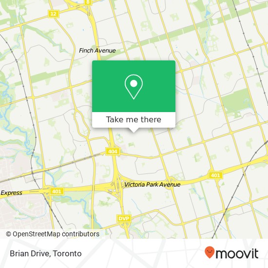 Brian Drive map