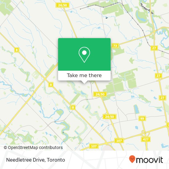 Needletree Drive map