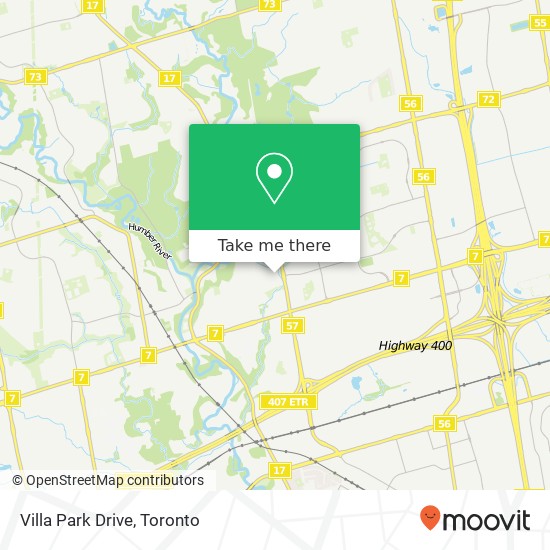 Villa Park Drive map