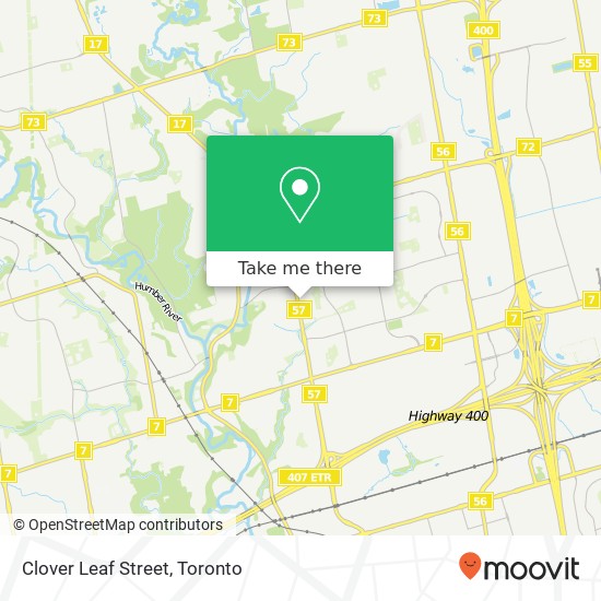 Clover Leaf Street map