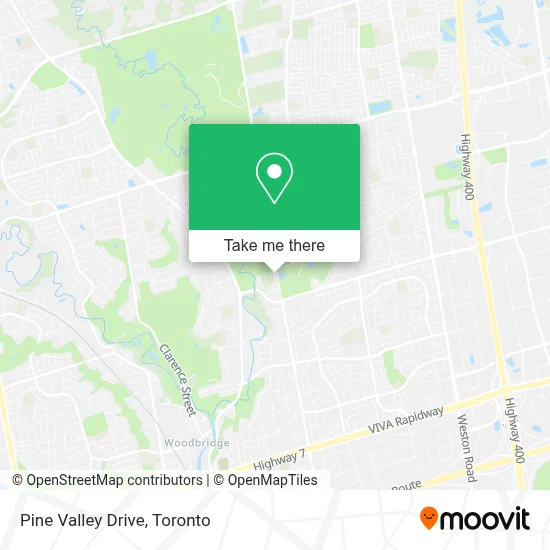 Pine Valley Drive map