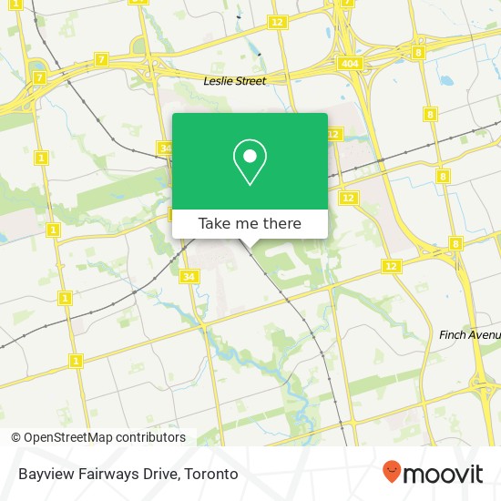 Bayview Fairways Drive map