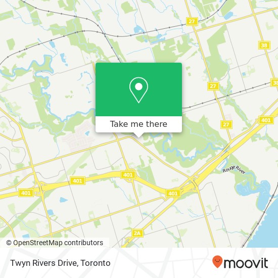 Twyn Rivers Drive map