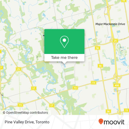 Pine Valley Drive map