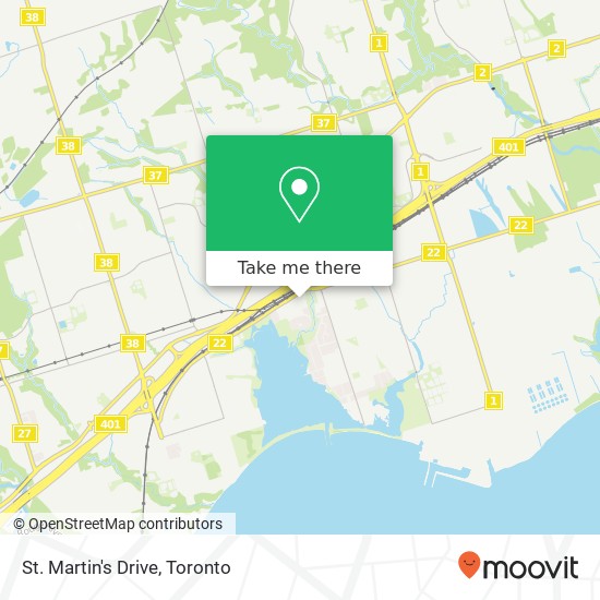 St. Martin's Drive map