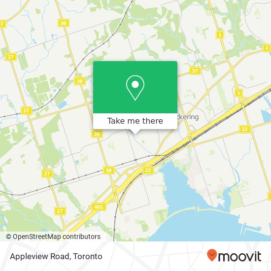 Appleview Road map