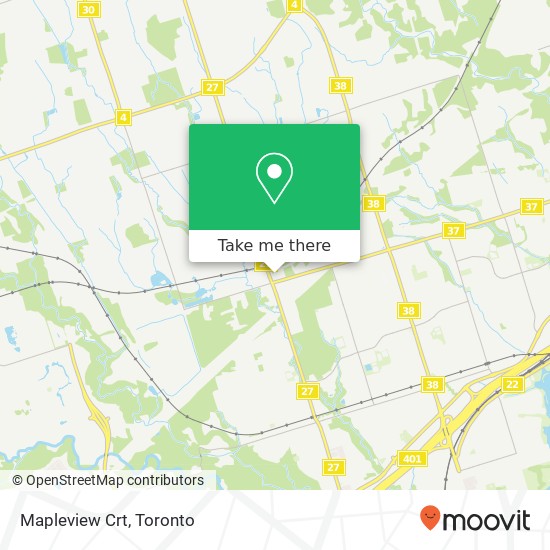 Mapleview Crt map