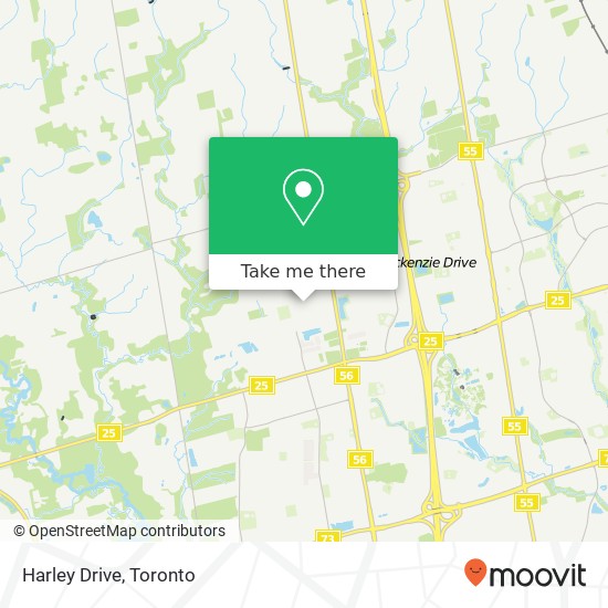 Harley Drive map