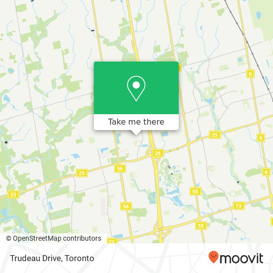 Trudeau Drive map