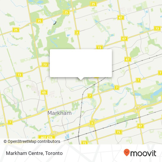 Markham Centre map