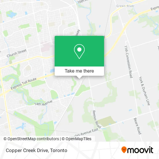 Copper Creek Drive map