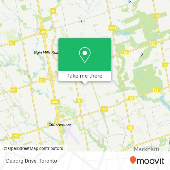 Duborg Drive map