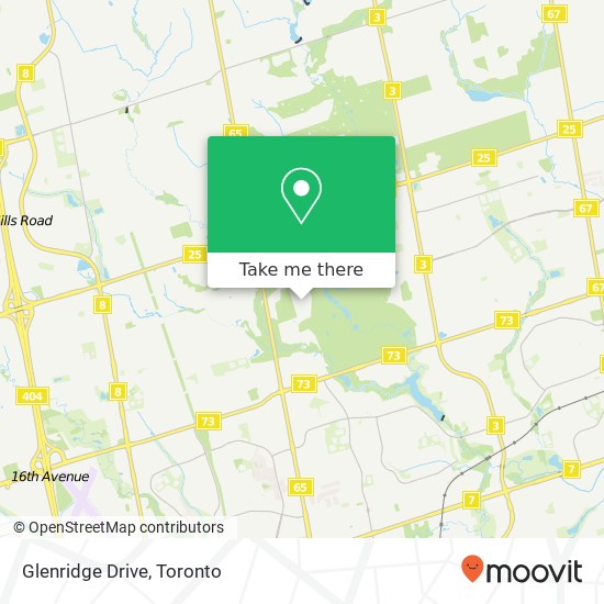 Glenridge Drive map
