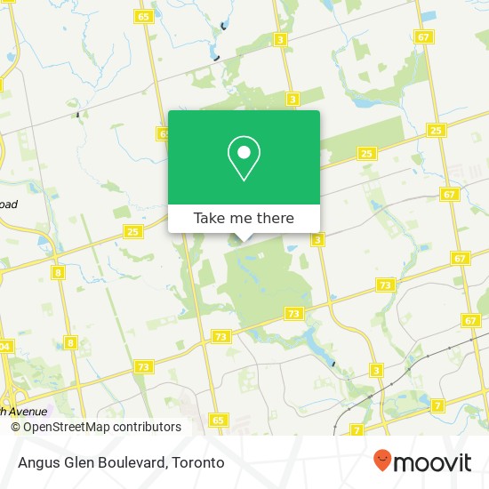 Angus Glen Boulevard map