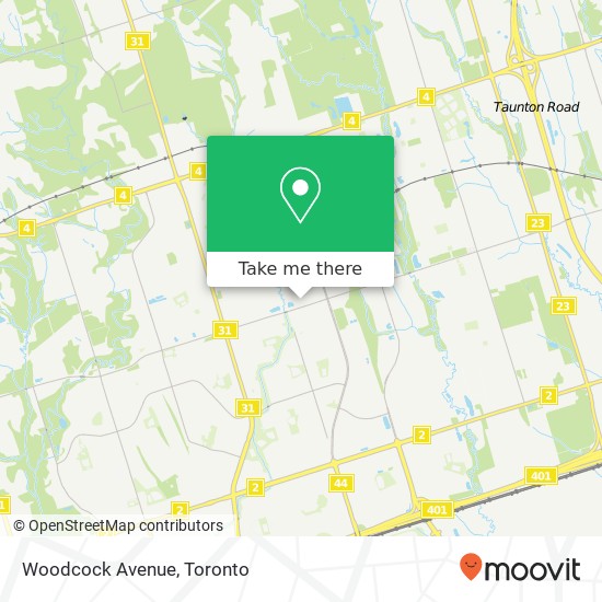 Woodcock Avenue map