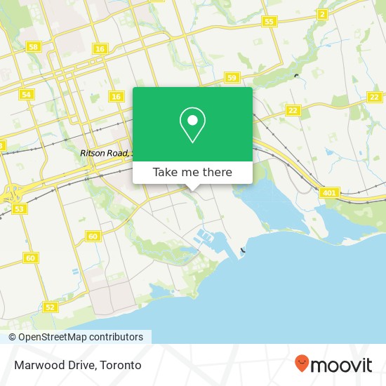 Marwood Drive map