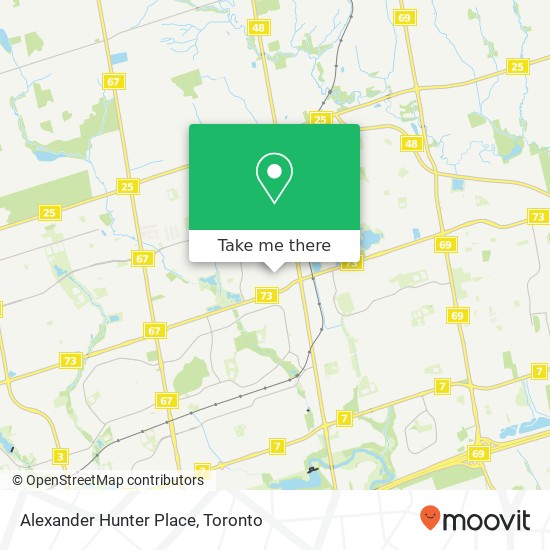 Alexander Hunter Place map