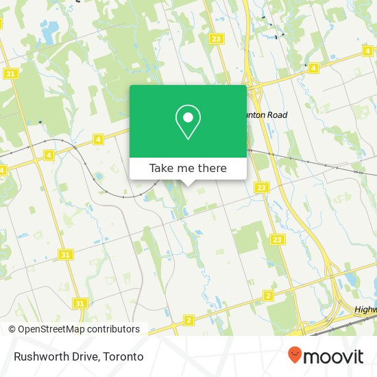 Rushworth Drive map