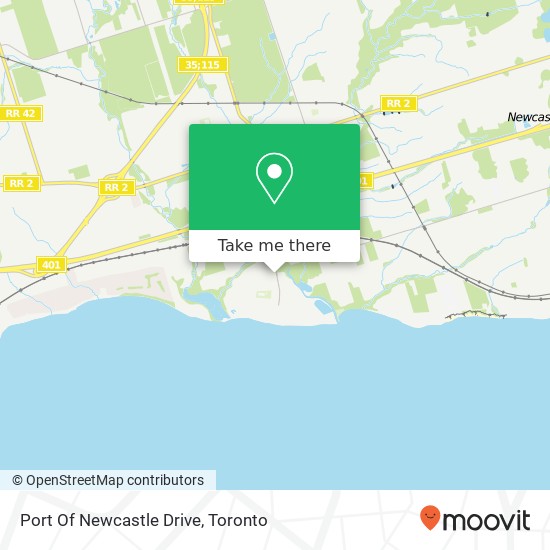 Port Of Newcastle Drive map