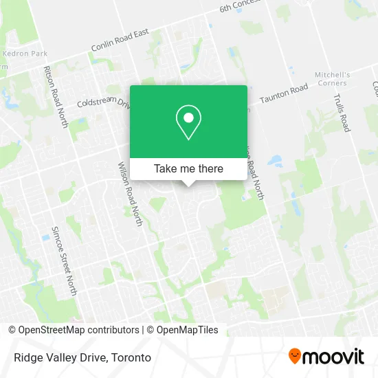 Ridge Valley Drive map