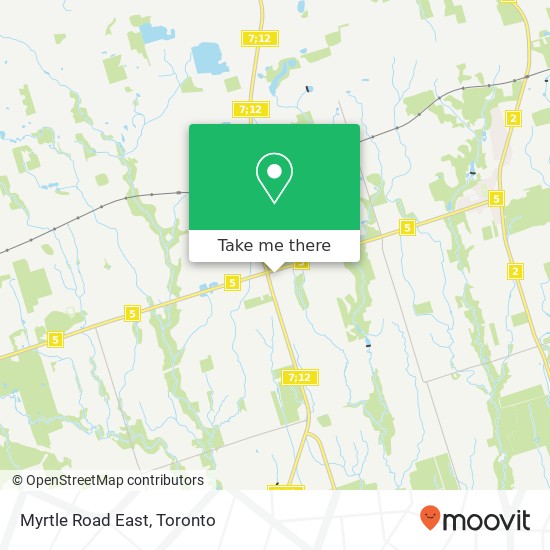 Myrtle Road East map