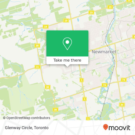 Glenway Circle map