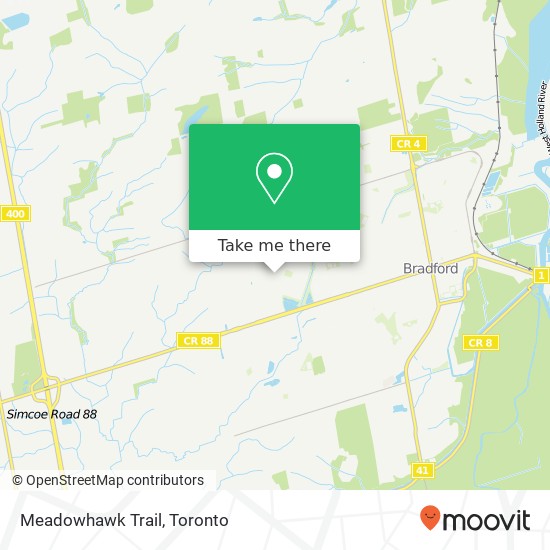 Meadowhawk Trail map