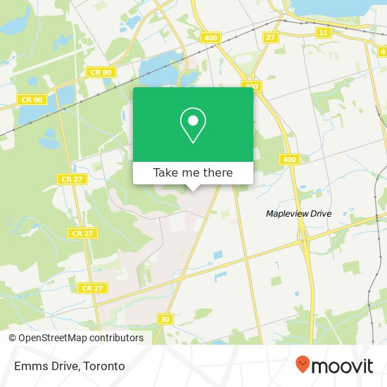 Emms Drive map
