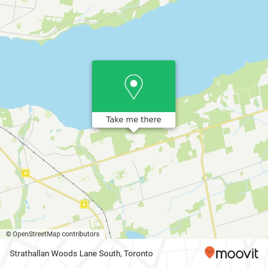 Strathallan Woods Lane South map