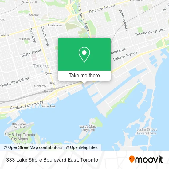 333 Lake Shore Boulevard East map