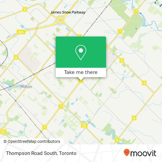 Thompson Road South map