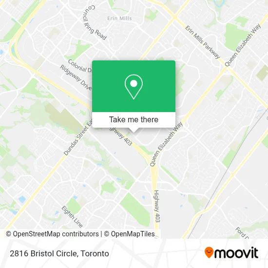 2816 Bristol Circle map