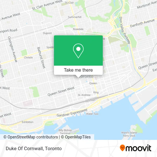 Duke Of Cornwall map