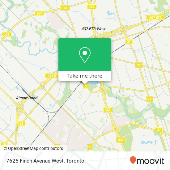 7625 Finch Avenue West map