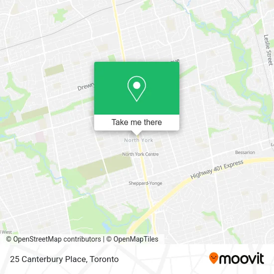 25 Canterbury Place map