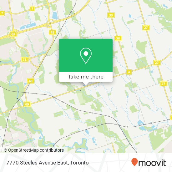 7770 Steeles Avenue East map