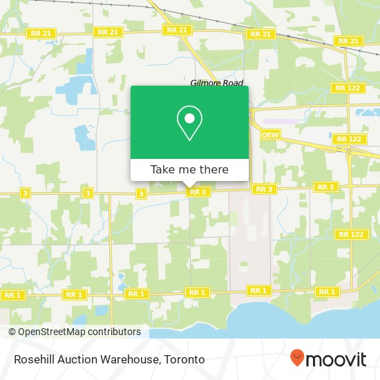 Rosehill Auction Warehouse map