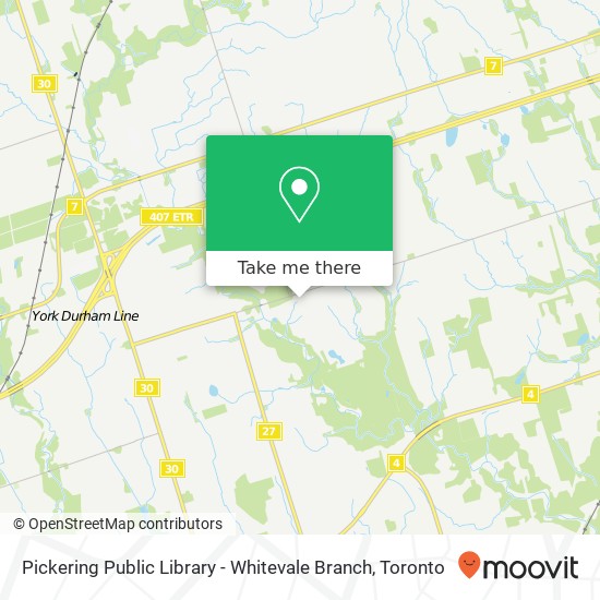 Pickering Public Library - Whitevale Branch map