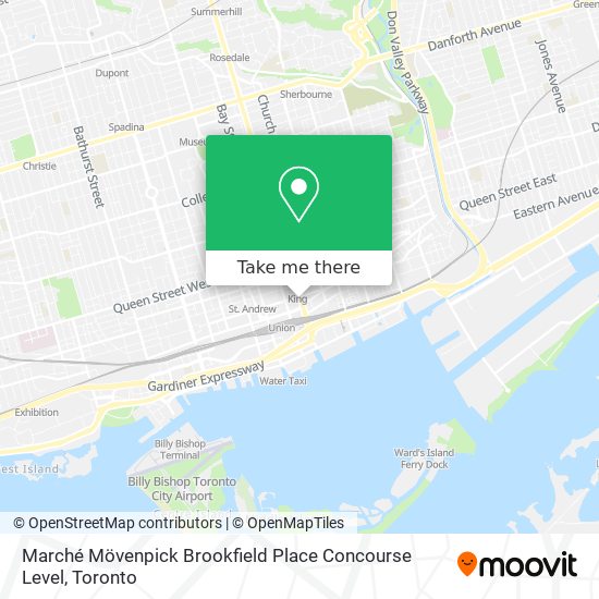 Marché Mövenpick Brookfield Place Concourse Level map