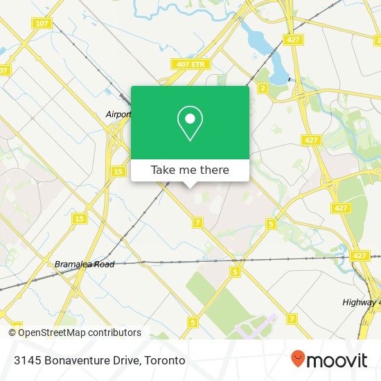 3145 Bonaventure Drive map