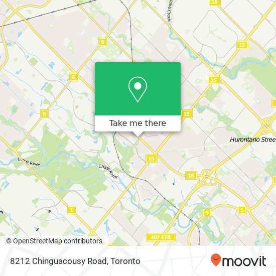 8212 Chinguacousy Road map