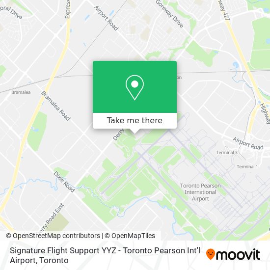 Signature Flight Support YYZ - Toronto Pearson Int'l Airport plan